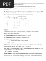 Lec 04 - Steel - Bolt Connections (Examples)