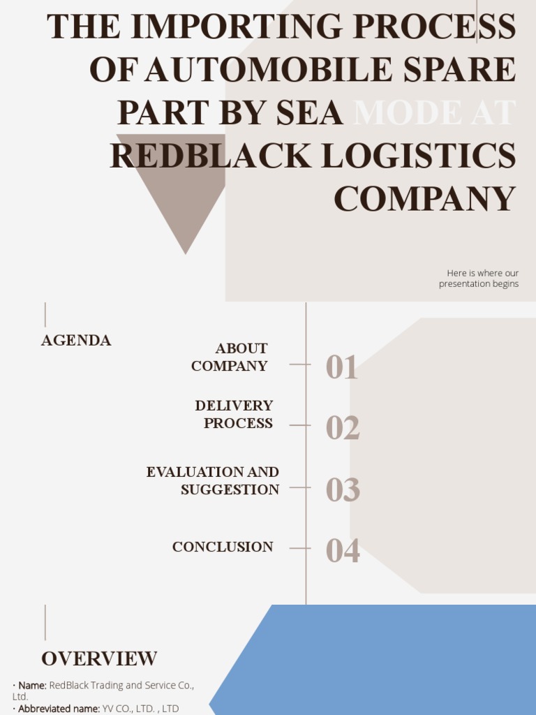 Import Process for Auto Parts by Sea | PDF | Customs | Employment