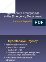 Hypertensive Emergencies in the ED