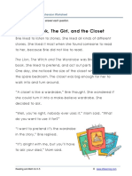 Grade 3 Story Book Girl Closet