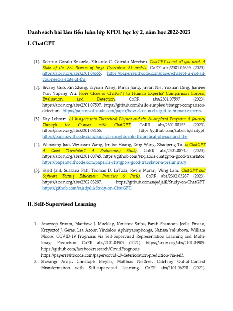 Tiểu luận KPDL Học Kỳ 2 2022-2023 | PDF | Learning | Systems Science