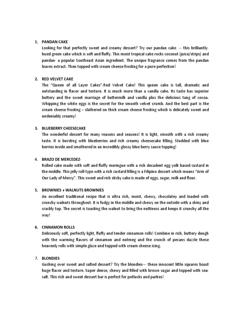 Cakes | PDF | Cakes | Desserts