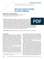 Developing A Reliable Service System of Charity Donation During The Covid-19 Outbreak