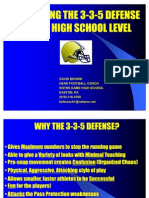 Installing The 3-3-5 Defense at The High School
