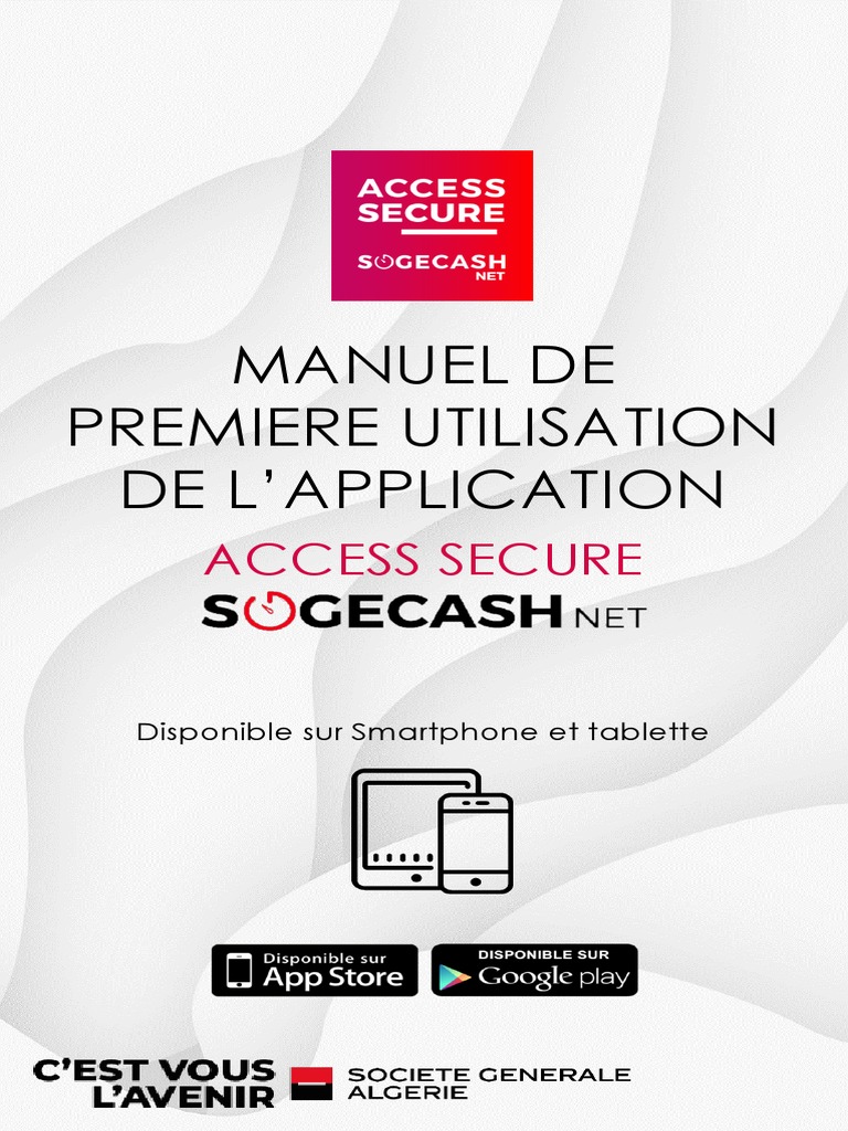 Manuel de Première Utilisation de L'application | PDF | Banques ...