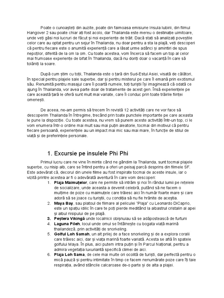 Articol Thailanda | PDF