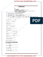 CBSE Class 3 Mathematics - Multiplication 2