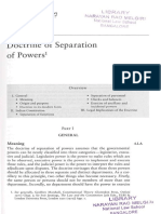 Doctrine of Separation of Powers', Chapter 4