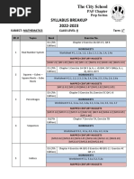 Math Syllabus Break Up Class 8 For 1st Term 2022-23 For Students