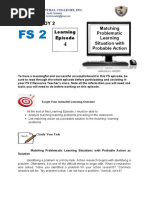 FS 2 EPISODE 4 - (Not Final File) Matching Problematic Learning Situation With Probable Action