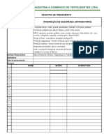 Registro de Treinamento Integração AGROCP