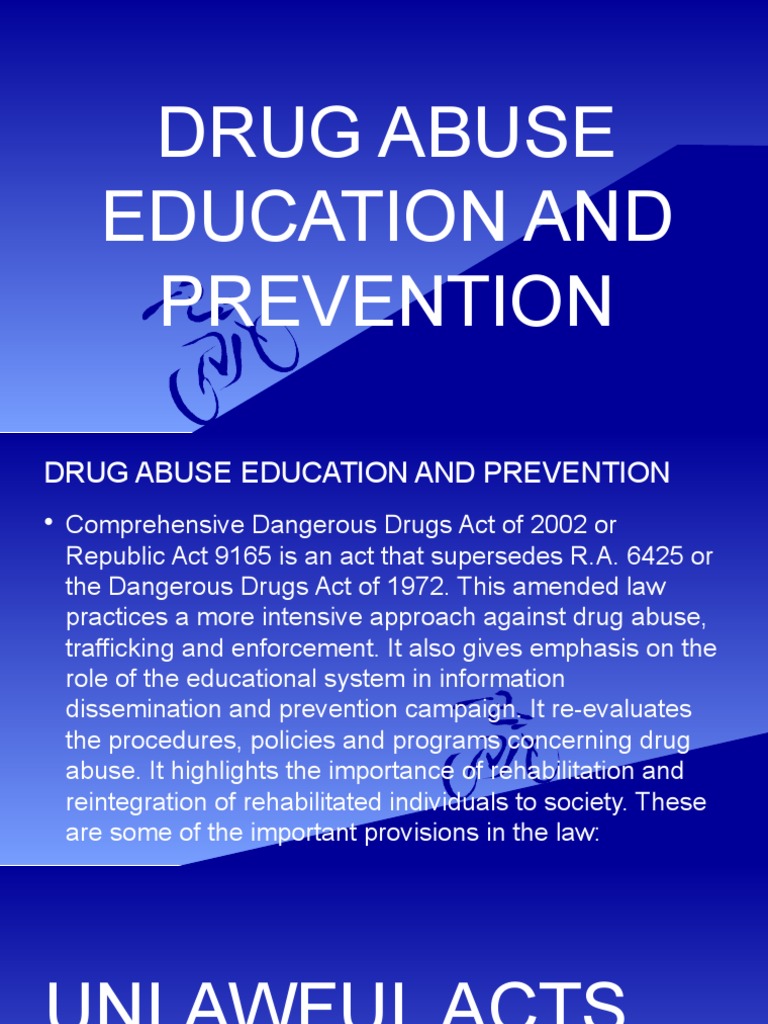 Drug Abuse Education and Prevention PDF Methamphetamine Substance