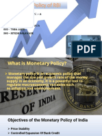 Monetary Policy of RBI