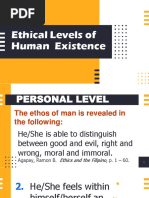 Module 3 Ethical Levels of Human Existence