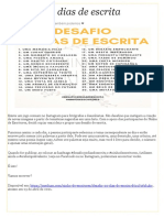 Desafio 30 Dias de Escrita