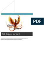 risk register version ii