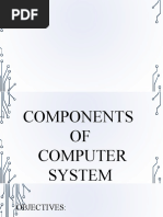 Lesson 2 Components of Computer SySTEM