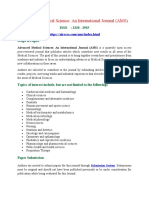 Advanced Medical Science: An International Journal (AMS)