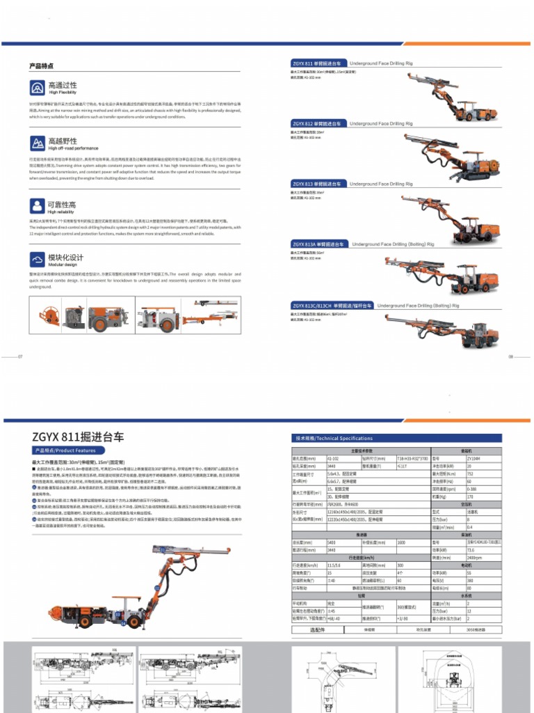 ZG Series Underground Rock Drilling Rig | PDF
