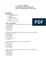 SOAL & JAWABAN BIOLOGI SEL D4 TINGKAT 1 Fix