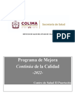 PLAN DE MEJORA CONTINUA - Puertecito - 2022