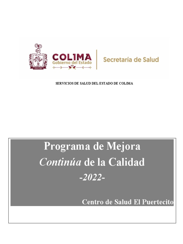 Mejora Continua en Salud Colima 2022 | PDF | Análisis FODA | Hospital
