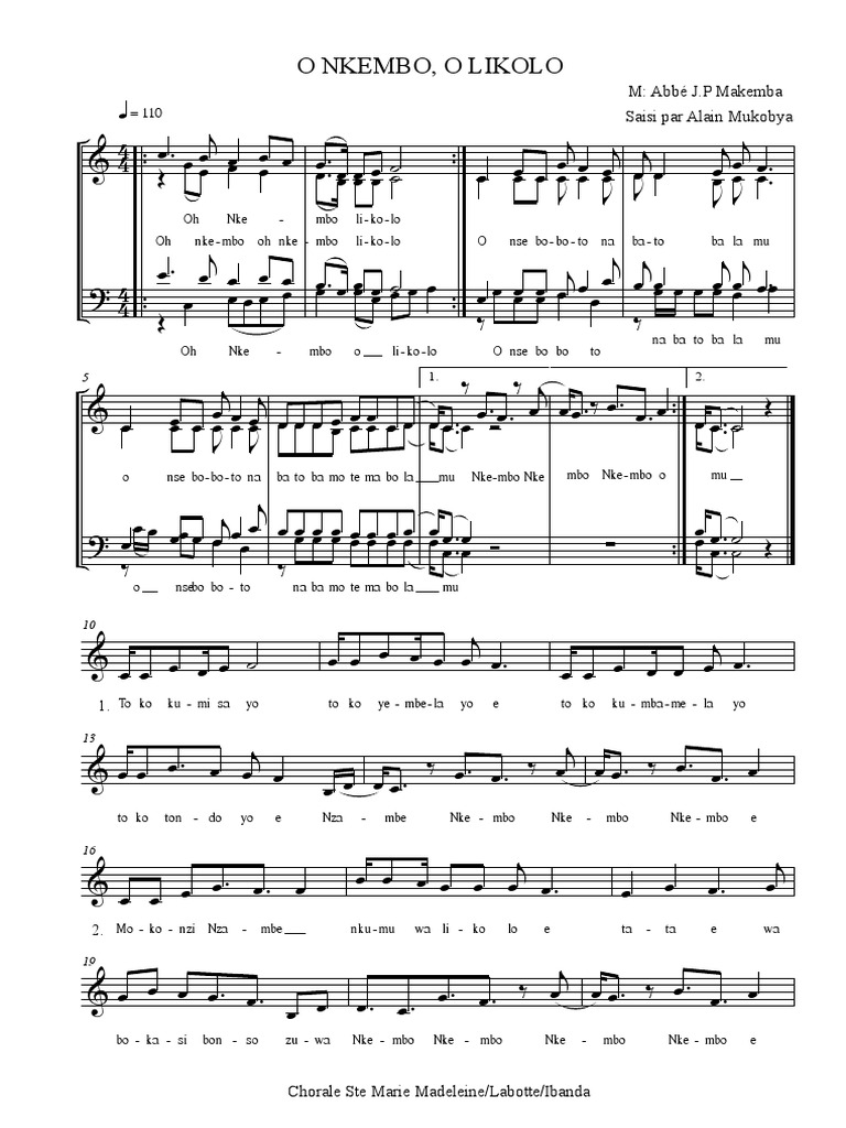 O Kembo, o Kembo Likolo PDF