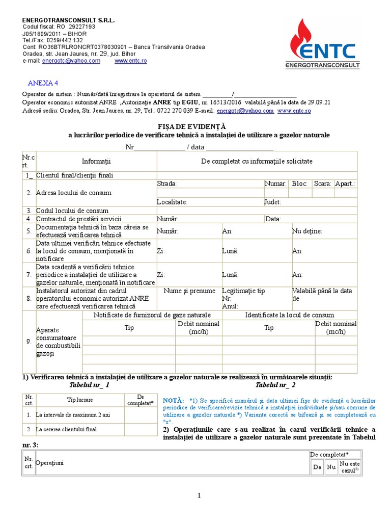 Fisa VTP Model - 3 Pg. | PDF