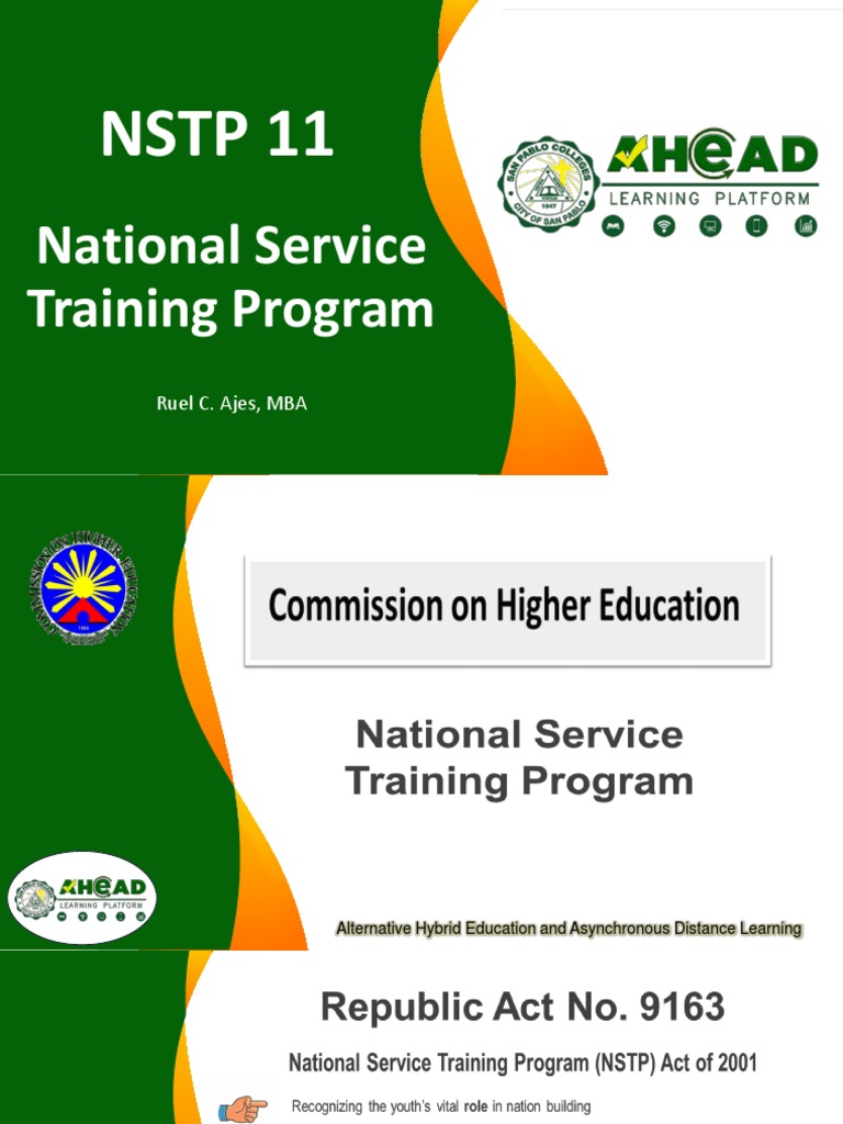 Lesson 1 Introduction To Nstp Part 1 Pdf First Aid