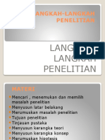 Sesi 5.Langkah-Langkah PENELITIAN Kesehatan