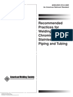 AWS D10.4-86R Recommended Practices For Welding Austenitic Chromium-Nickel Stainless Steel Piping and Tubing