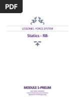 MODULE 1 - LES #1 Force System