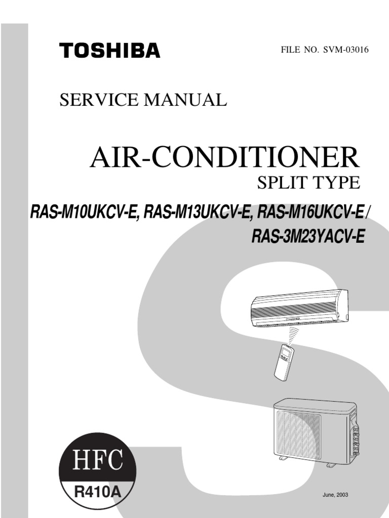 Toshiba R410A Split AC Service Manual | PDF | Power Inverter | Pipe ...