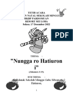 Natal Sekolah Minggu 2022