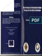 Best Practice in Participatory Budget Process ZimbabweUCAZ CLGF1995