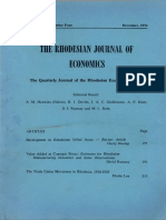Lee, Elaine, The Rhodesian Journal of Economics Vol. 8, No. 4.