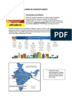 A Brief On Ultratech Cement-Abijith Menon