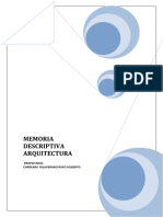 Memoria Descriptiva Arquitectura