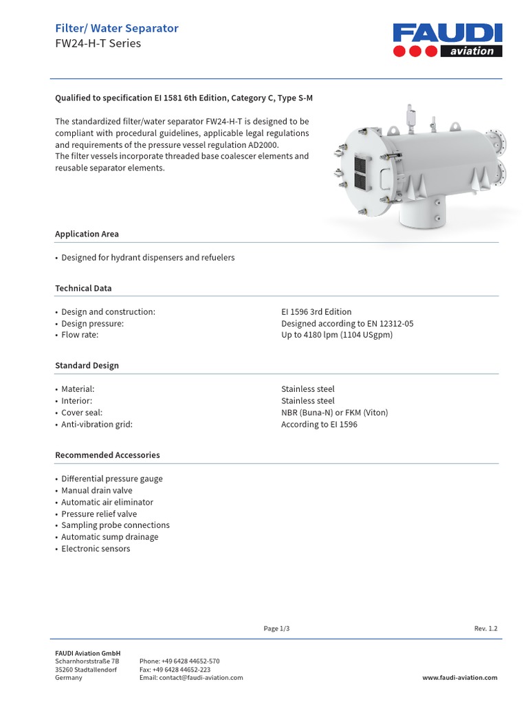 DS FW24 H T - Rev.1.2 - EN, PDF, Valve