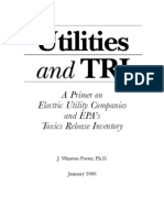 Utilities TRI: A Primer On Electric Utility Companies and EPA's Toxics Release Inventory