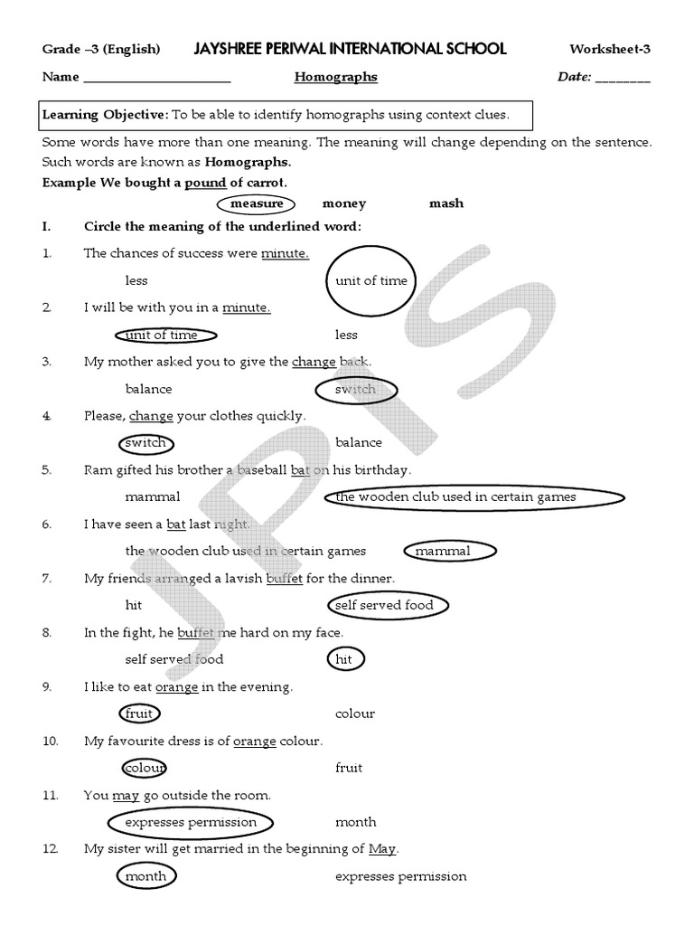 Homographs - 3 | PDF