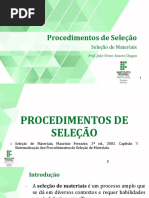Aula 3 - Procedimentos de Seleção