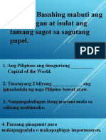 Filipin 8 Quiz Panteknolohiya.