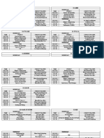 4th Quarter Examination Schedule