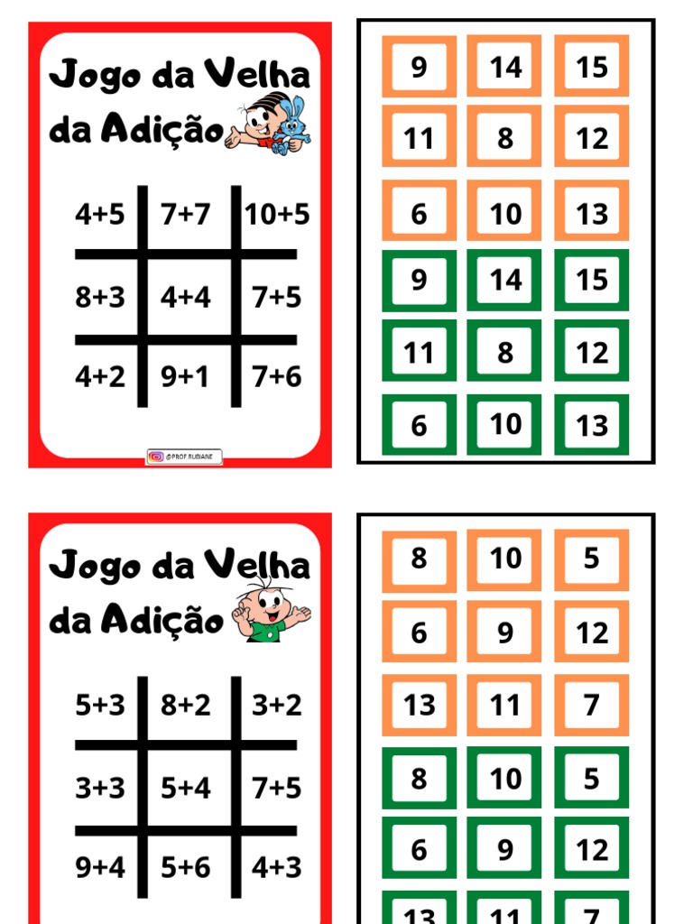 JOGO Velha da multiplicação - 5° ano 