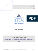 IGS-M-CH-38 (1) Oct IGS. Iranian Gas Standards $ - &' (! ! Odorant To Be Used For Odorization of Natural Gas-1