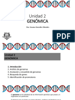 Unidad 2 Genómica: Dra. Susana González Morales