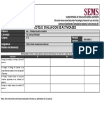 Lista de Cotejo: Evaluacion de Actividades