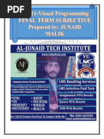 Cs411 Final Term Solved Subjective by Junaid