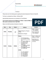 GR 8A - SA 2 Schedule & Syllabus 2023